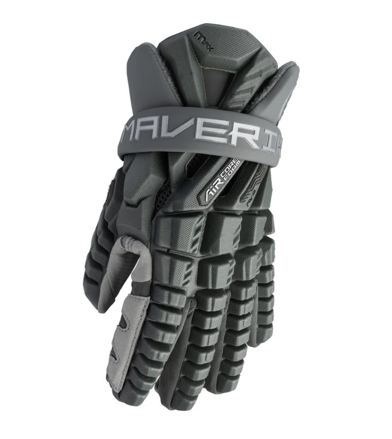 New Maverik Max Gray Size Adult XL Lacrosse Gloves