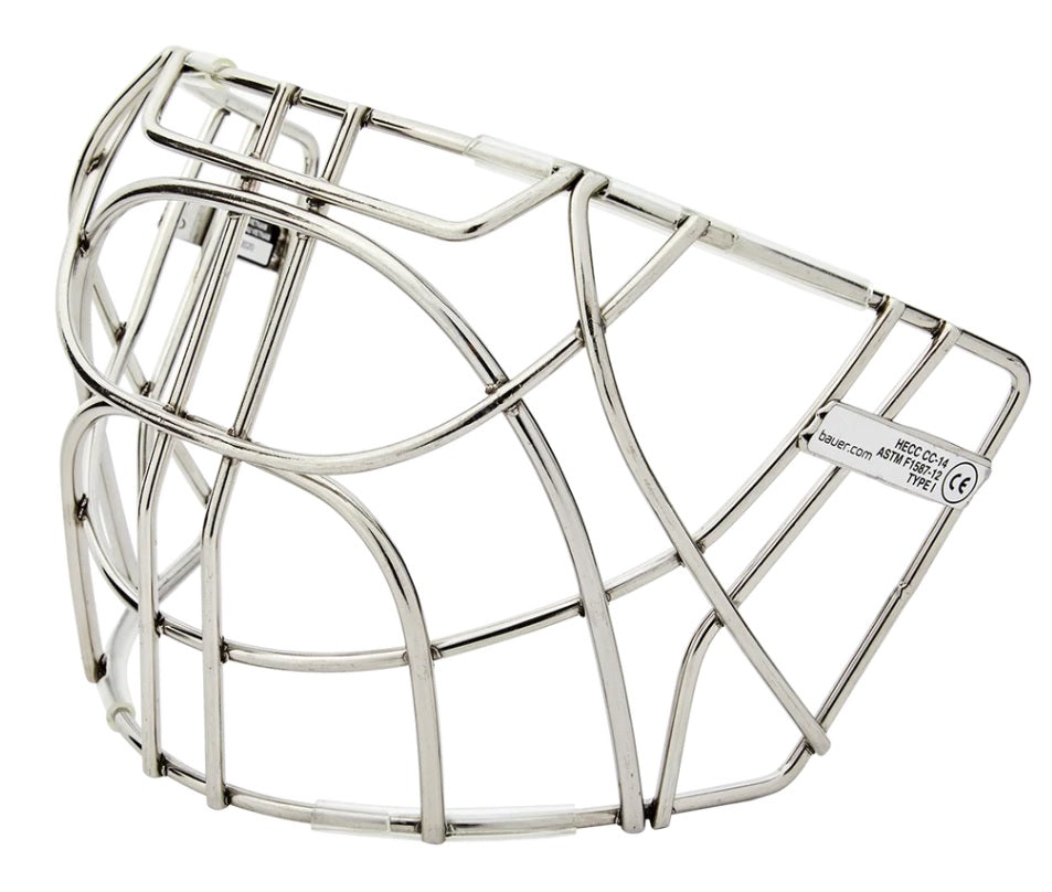 New Bauer Cat-Eye Certified Stainless Ice Hockey Goalie Cage