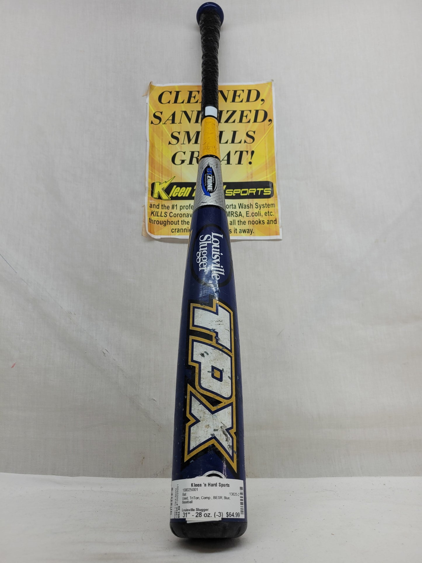 Used Louisville Slugger TriTon Bat Length-Wgt 31" - 28 oz. (-3) Comp. BESR Bat