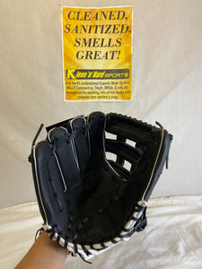 New Wilson A450 Size: 12" Throws Left Black/White/Red/Blue Baseball Glove