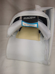 New Bauer GSX Size Jr Reg (Rt Hand) White Ice Hockey Goalie Blocker