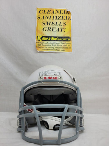 Used Ridell T981 Victor White Size Yth Football Helmet