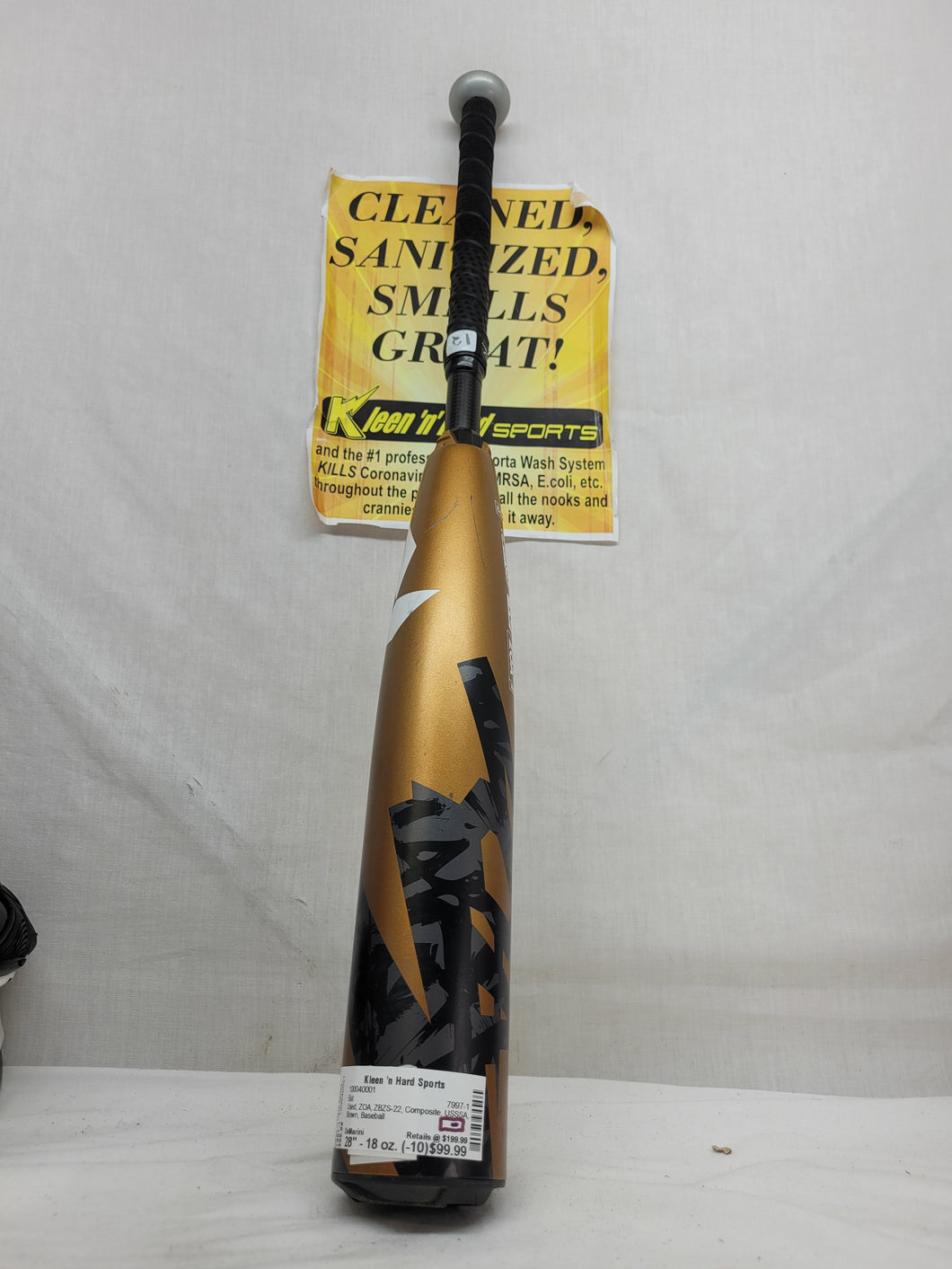 Used DeMarini ZOA ZBZS-22 Bat Length-Wgt 28