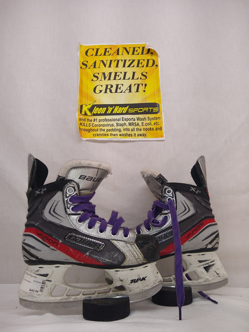 Used Bauer Vapor X2.5 Size 1.5 D Ice Hockey Skates