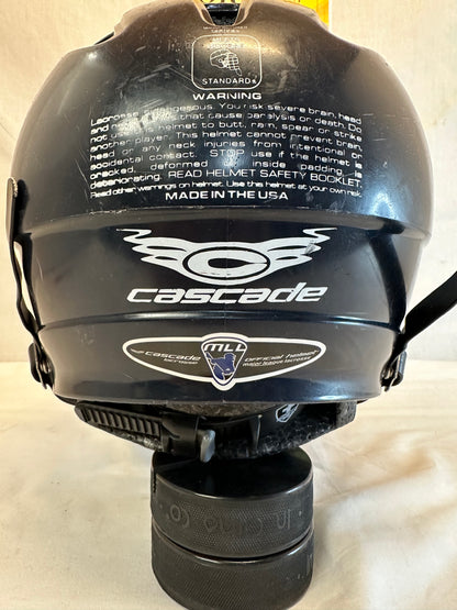Used Cascade Size S/M Navy Lacrosse Helmet