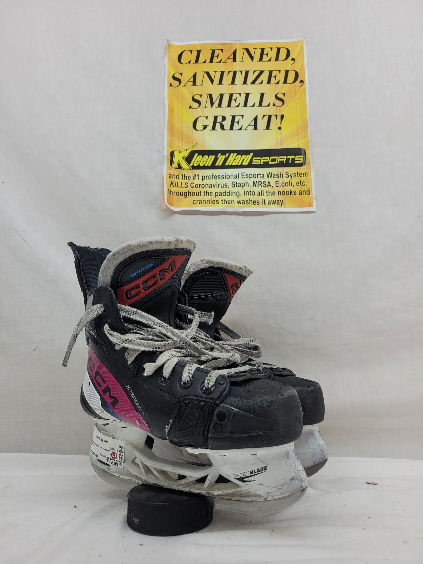 Used CCM Jetspeed FT680 Size 1.5 Regular Ice Hockey Skates