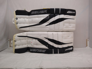 Used Bauer Reactor 4000 Size 32" + 1 White/Black Hockey Goalie Goalie Leg Pads