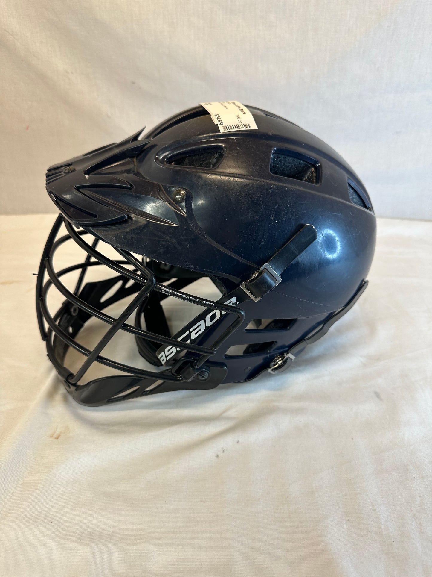 Used Cascade Size S/M Navy Lacrosse Helmet