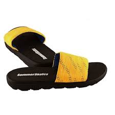 New SummerSkates Size-SummerSandals S blue/yellow Hockey Sandals