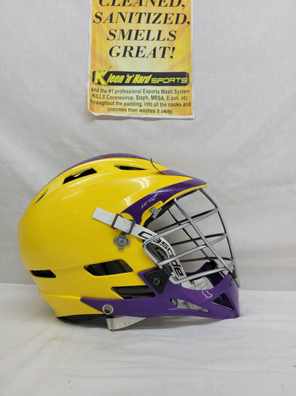 Used Cascade Pro 7 Size OSFM Yellow Mens Lacrosse Helmet