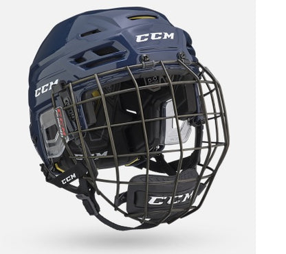 New CCM Tacks 310 Combo (with Facemask) Size S White Ice Hockey Helmet