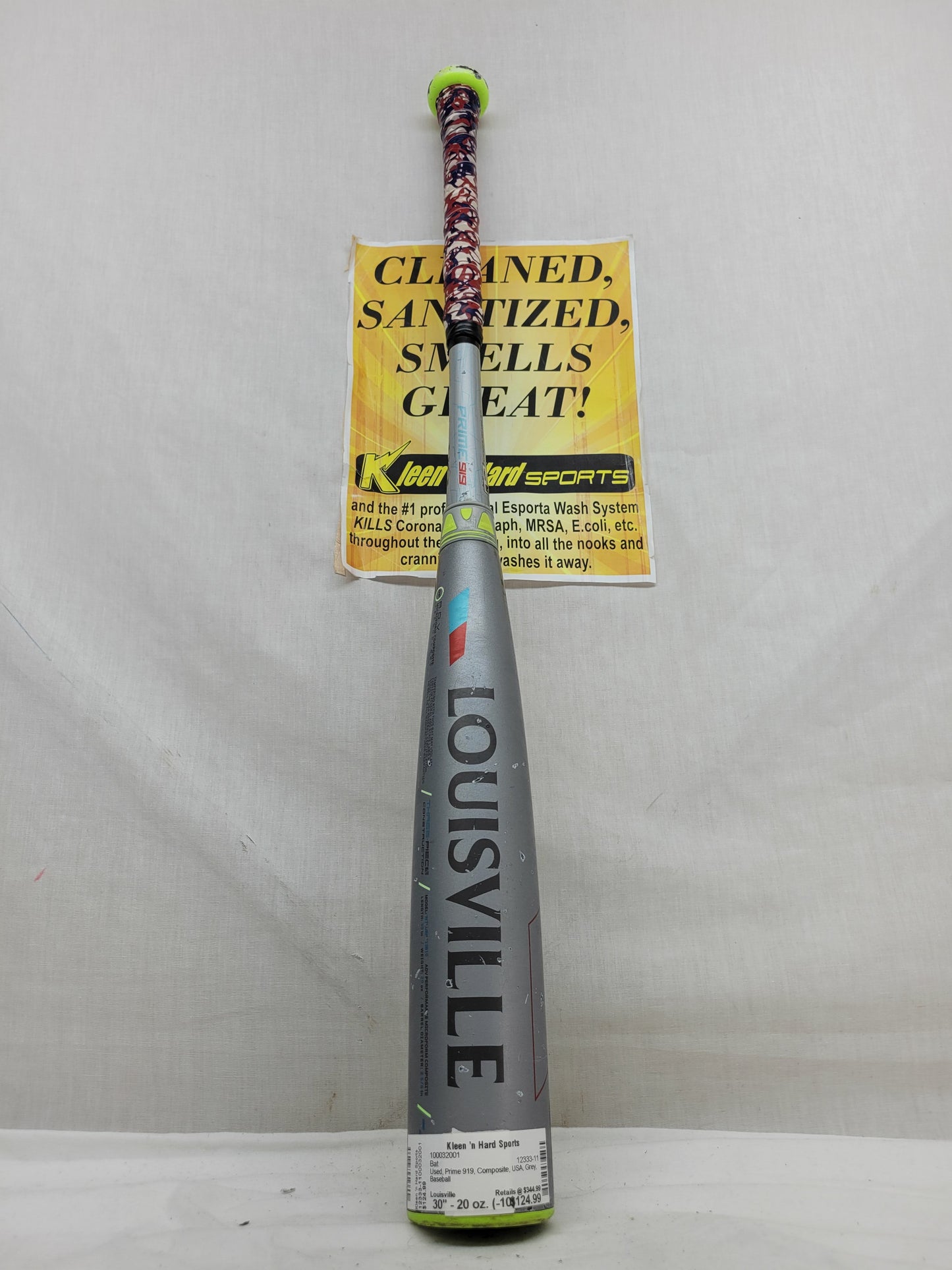 Used Louisville Prime 919 Bat Length-Wgt 30" - 20 oz. (-10) Composite USA Bat