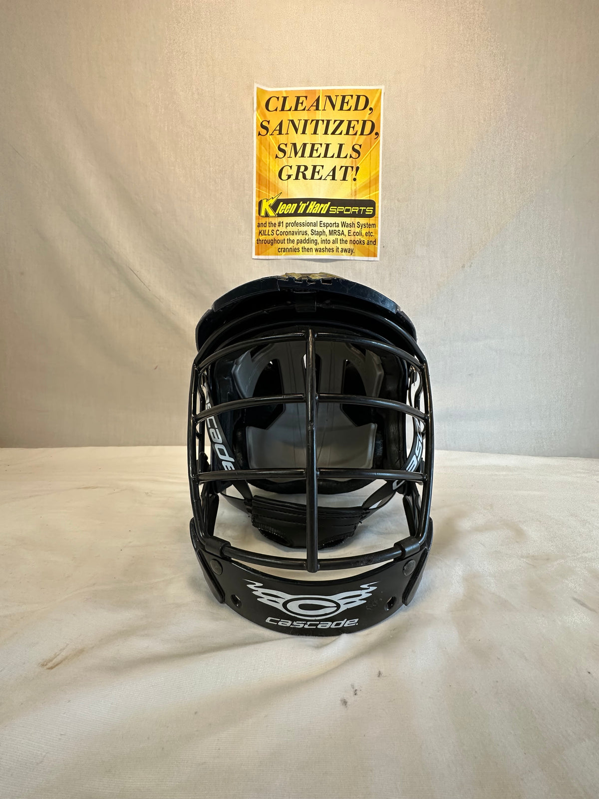 Used Cascade Size S/M Navy Lacrosse Helmet