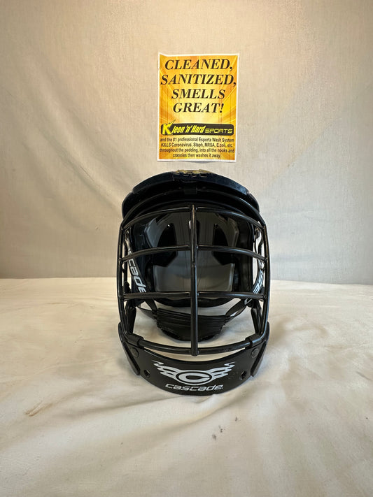 Used Cascade Size S/M Navy Lacrosse Helmet