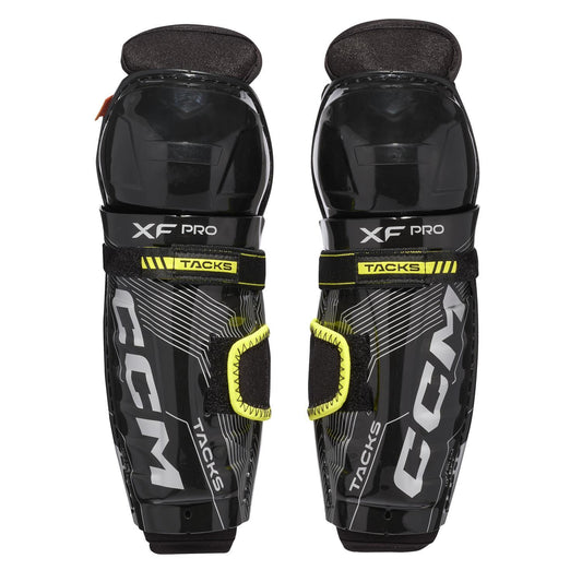 New CCM Tacks XF Pro Size YTH (8", 9", 10") Ice Hockey Shin Guards