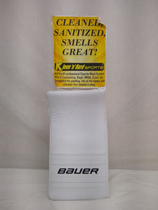 New Bauer GSX Size Jr Reg (Rt Hand) White Ice Hockey Goalie Blocker