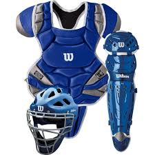 New Wilson CK1 Size-Sport INT Royal Blue Baseball Catcher Equipment Set