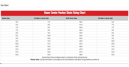 New Bauer Vapor Flylite Sr Ice Hockey Skates