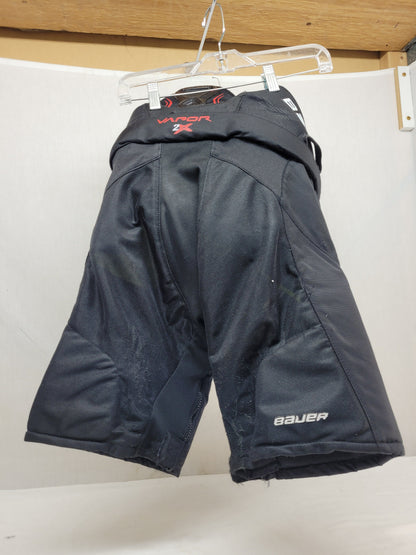 Used Bauer Vapor 2X Size Jr M Reg Black Ice Hockey Pants