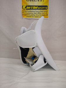 New Bauer GSX Size Jr Reg (Rt Hand) White Ice Hockey Goalie Blocker