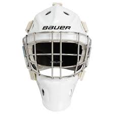 New Bauer 940 Size Sr L White Ice Hockey Goalie Mask
