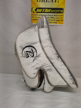 Used Reebok Premier Size Sr Full Right (Lt Hand) White Ice Hockey Goalie Blocker