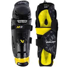 New Bauer Supreme M3 Size 12" Ice Hockey Shin Guards
