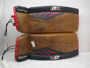 Used Brian's Sub Zero 3 Pro Size 32" + 1 blk/tan/red Ice Hockey Goalie Leg Pads