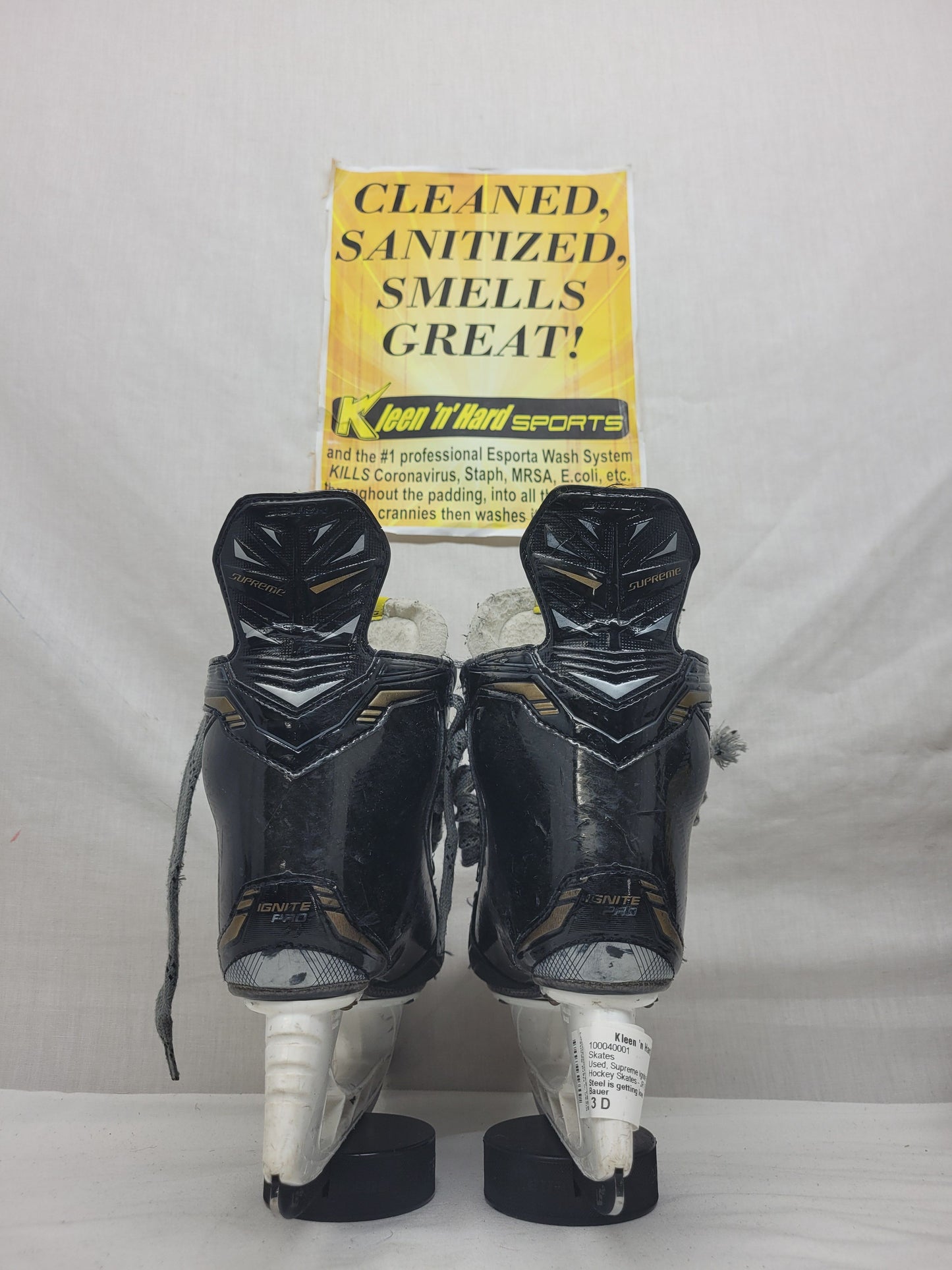 Used Bauer Supreme Ignite Pro Size 3 D Ice Hockey Skates