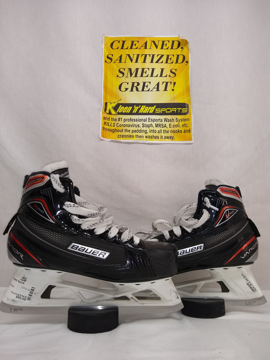 Used Bauer X700 Size 5 D Ice Hockey Goalie Skates