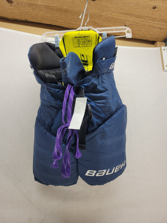 Used Bauer Supreme S27 Size Jr S Reg Navy Ice Hockey Pants
