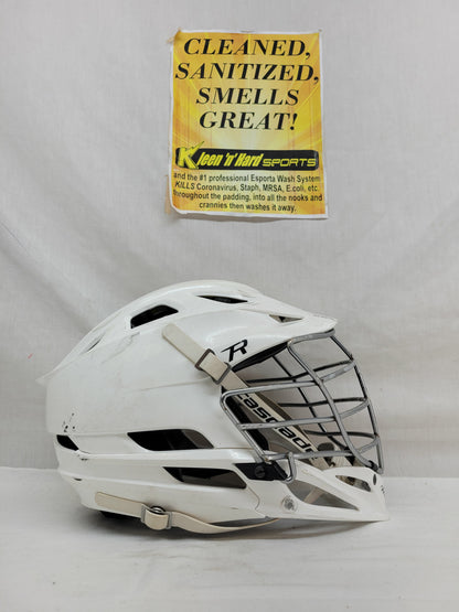 Used Cascade R Size OSFM White Mens Lacrosse Helmet