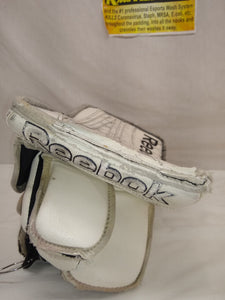 Used Reebok Premier Size Sr Full Right (Lt Hand) White Ice Hockey Goalie Blocker