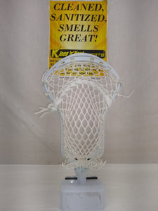 New ECD Rebel Strung Mens All White Lax Position Attack & Mid Lacrosse Head