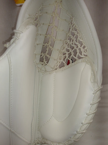 New CCM AXIS 2.9 Reg (Lt Hand) Sz Sr White Ice Hockey Goalie Catcher