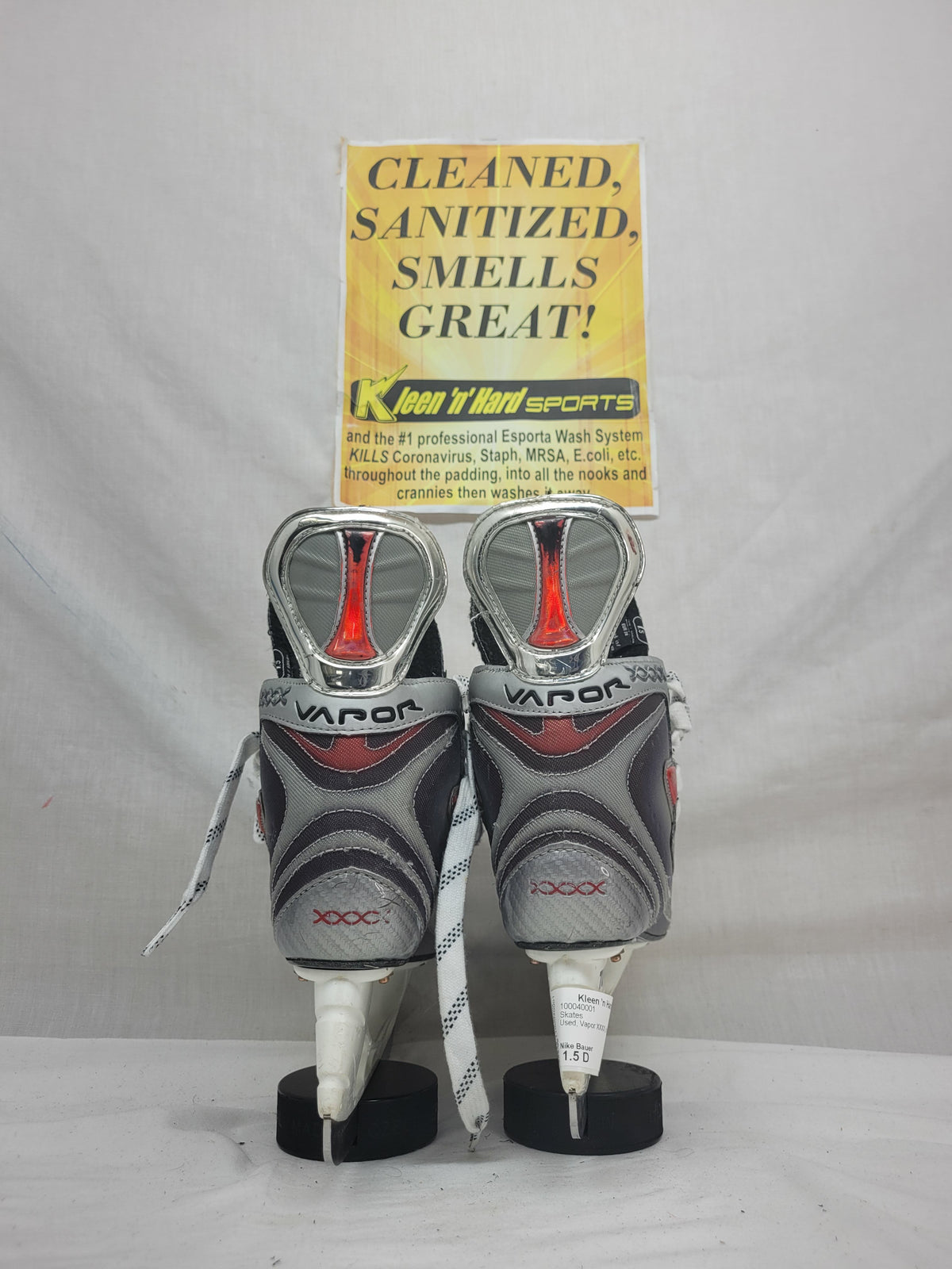 Used Nike Bauer Vapor XXXX Size 1.5 D Ice Hockey Skates