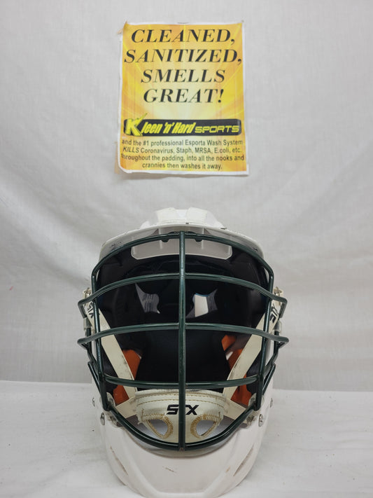 Used STX Stallion 650 Size OSFM White Mens Lacrosse Helmet