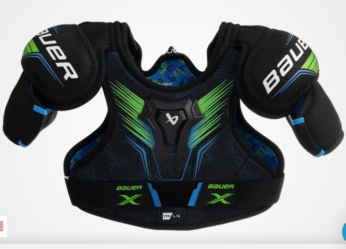 New Bauer X Size YTH Ice Hockey Shoulder Pads