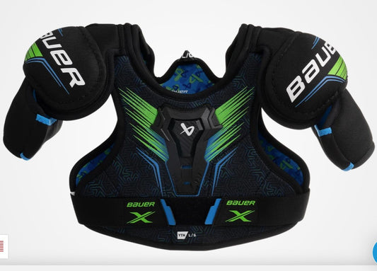 New Bauer X Size YTH Ice Hockey Shoulder Pads