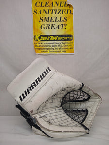 Used Warrior Ritual GT Pro Left Sz Sr White/Black Ice Hockey Goalie Catcher