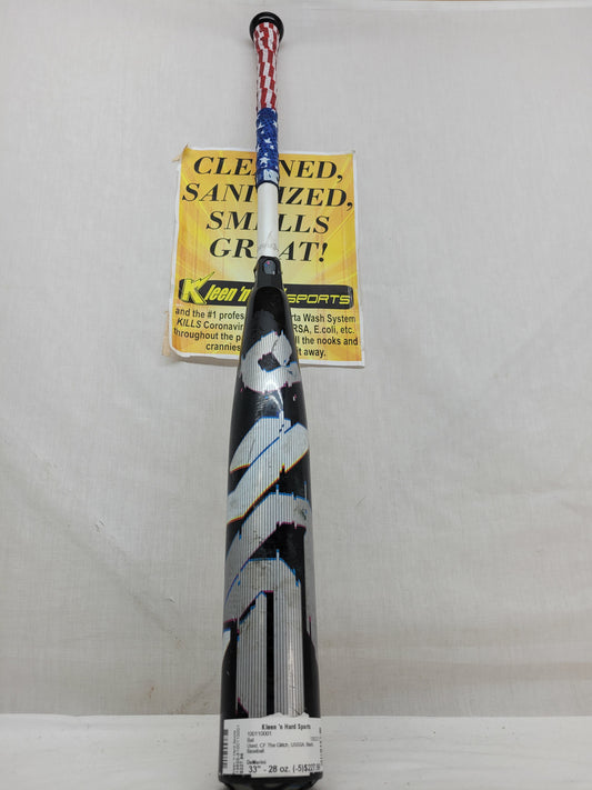 Used DeMarini CF The Glitch Bat Length-Wgt 33" - 28 oz. (-5) USSSA Baseball Bat