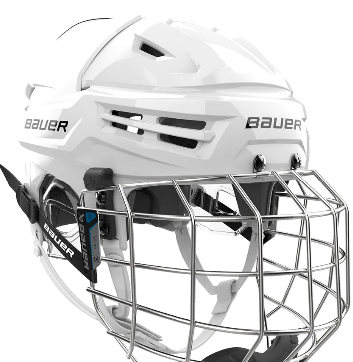 New Bauer RE-AKT 70 Combo Black Ice Hockey Helmet