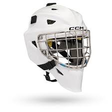 New CCM Axis F5 Size Jr White Hockey Goalie Goalie Helmet