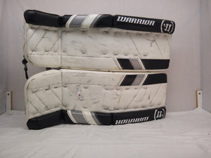 Used Warrior Ritual G3 Size 30" + 1" White/Black Hockey Goalie Leg Pads