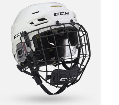 New CCM Tacks 310 Combo (with Facemask) Size S White Ice Hockey Helmet