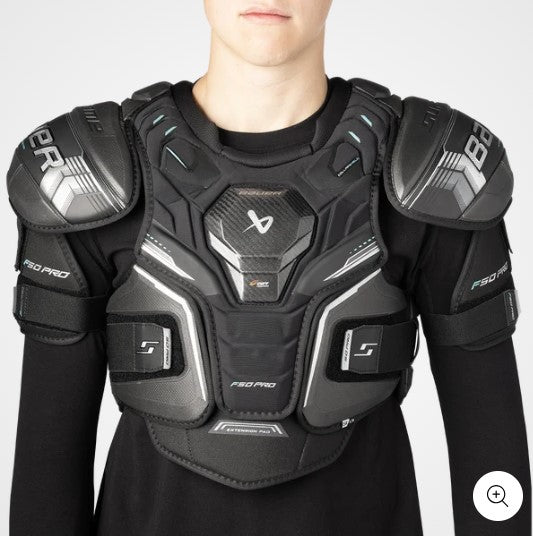 New Bauer SUPREME F50 Pro Size Int Ice Hockey Shoulder Pads
