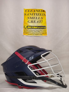 Used Cascade S Size OSFM Navy/White Mens Lacrosse Helmet