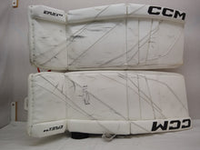 Used CCM EFLEX 6.9 Size 31" + 1" White Hockey Goalie Goalie Leg Pads