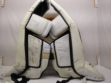 Used Bauer Supreme 1S Odin Size Sr M (34" +1) White Ice Hockey Goalie Leg Pads