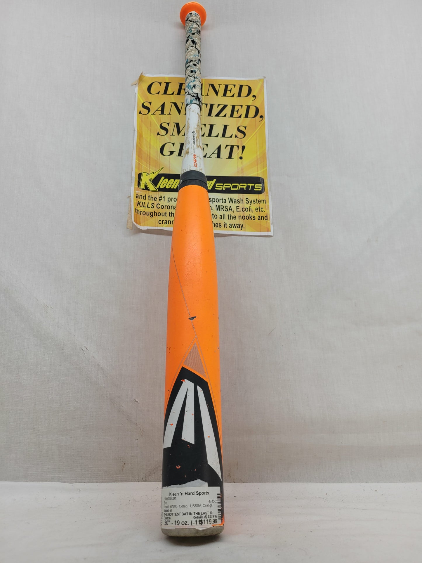 Used Easton MAKO Bat Length-Wgt 30" - 19 oz. (-11) Comp. USSSA Baseball Bat
